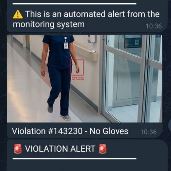 Hospital alert: no gloves